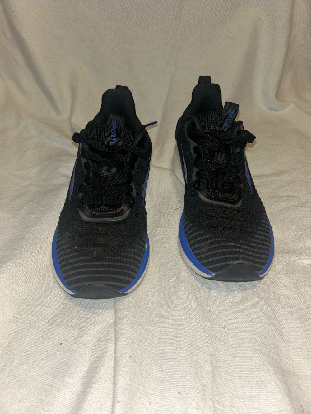 Women’s Black and Blue Athletic Sneakers -